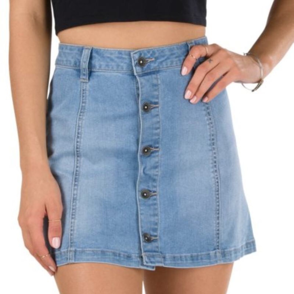 Vans A-line denim skirt